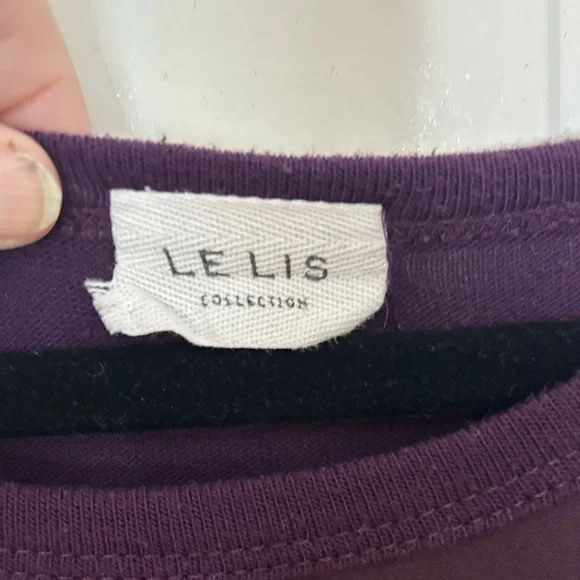 Le Lis Purple Floral Women's Blouse - Picture 2 of 9